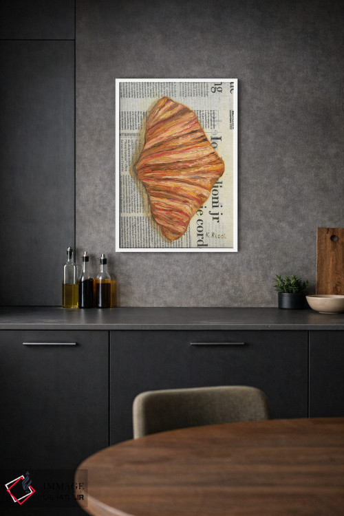 تابلو دکوراتیو کرواسان روی روزنامه اثر کاتیا ریچی - D1W