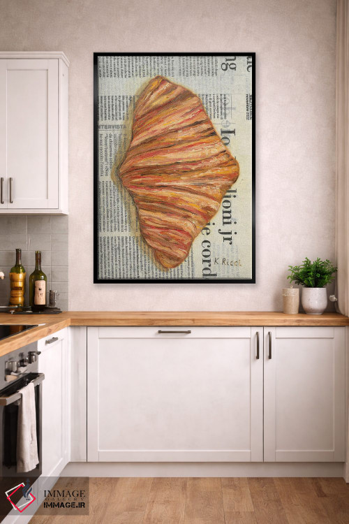 تابلو دکوراتیو کرواسان روی روزنامه اثر کاتیا ریچی - D2B