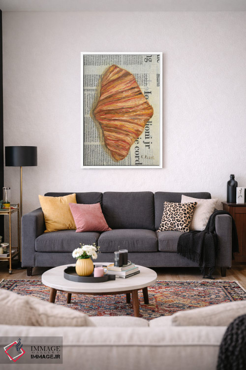 تابلو دکوراتیو کرواسان روی روزنامه اثر کاتیا ریچی - D3W