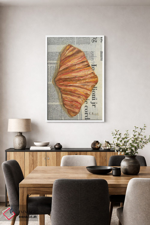 تابلو دکوراتیو کرواسان روی روزنامه اثر کاتیا ریچی - D4W