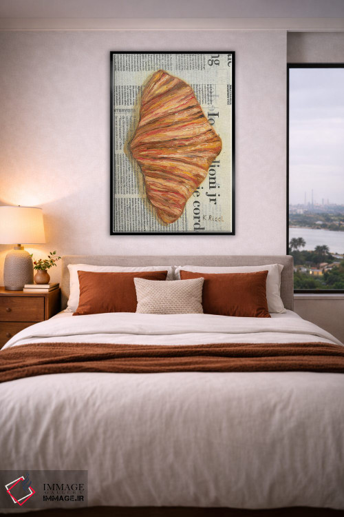 تابلو دکوراتیو کرواسان روی روزنامه اثر کاتیا ریچی - D5B