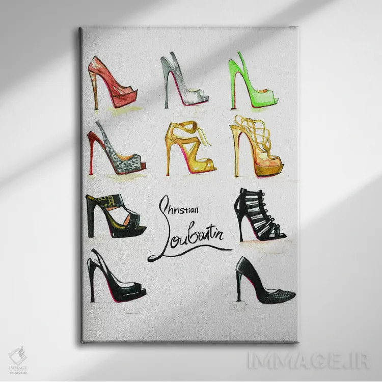 تابلو دکوراتیو مجموعه کریستین لوبوتن اثر رونگرونگ دوو - نمای روبهرو روی دیوار