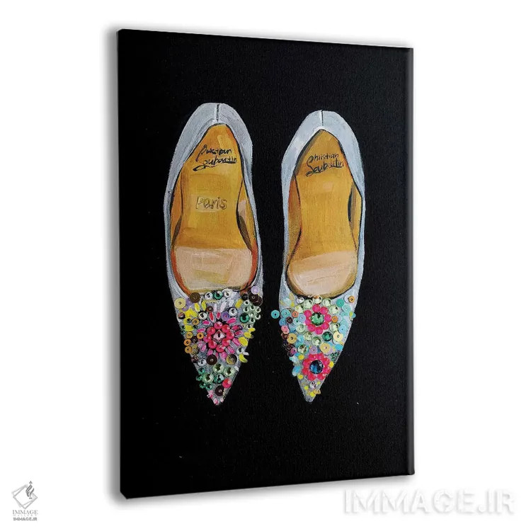 تابلو دکوراتیو کریستین لوبوتن جواهرنشان اثر رونگرونگ دوو - نمای پرسپکتیو محصول