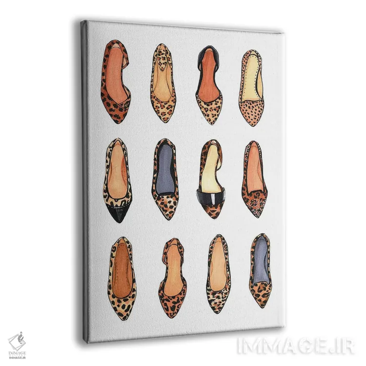 تابلو دکوراتیو پلنگی یک رنگ خنثی است اثر رونگرونگ دوو - نمای پرسپکتیو محصول