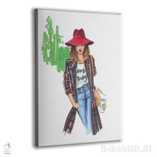 تابلو دکوراتیو امروز نه اثر رونگرونگ دوو - نمای پرسپکتیو محصول