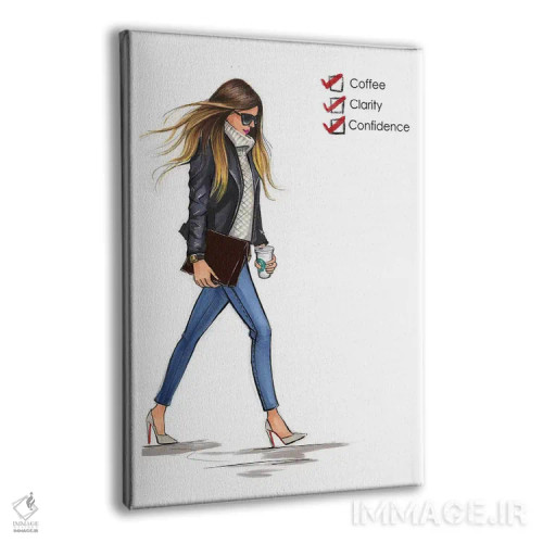 تابلو دکوراتیو چک لیست دوشنبه اثر رونگرونگ دوو - نمای پرسپکتیو محصول