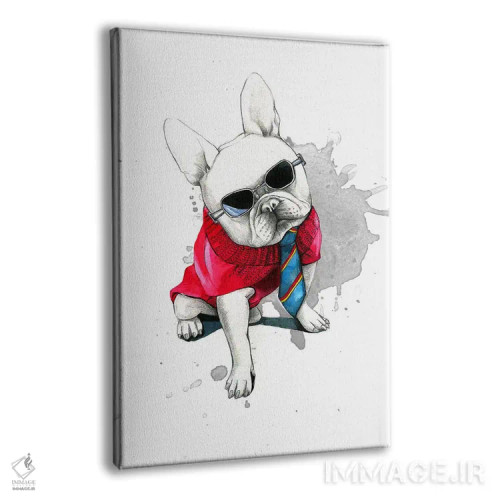 تابلو دکوراتیو بولداگ اثر رونگرونگ دوو - نمای پرسپکتیو محصول