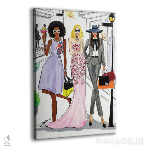 تابلو دکوراتیو روز خرید اثر رونگرونگ دوو - نمای پرسپکتیو محصول