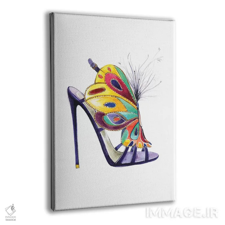 تابلو دکوراتیو کفش پروانه ای از برایان اتوود اثر رونگرونگ دوو - نمای پرسپکتیو محصول
