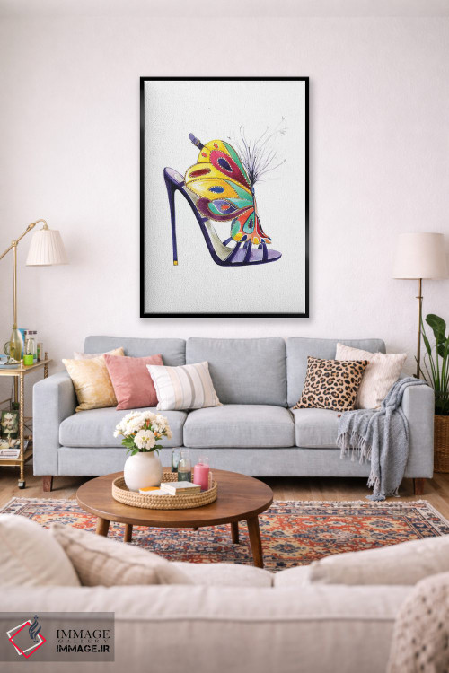 تابلو دکوراتیو کفش پروانه ای از برایان اتوود اثر رونگرونگ دوو - D1B