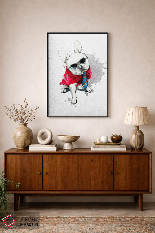 تابلو دکوراتیو بولداگ اثر رونگرونگ دوو - D1B