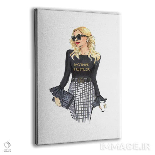 تابلو دکوراتیو مادر پرتلاش اثر رونگرونگ دوو - نمای پرسپکتیو محصول