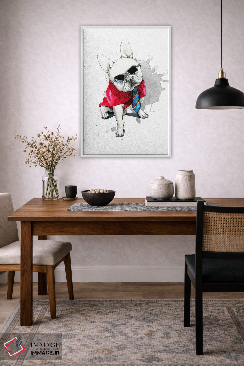 تابلو دکوراتیو بولداگ اثر رونگرونگ دوو - D3W