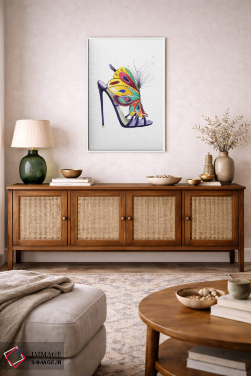 تابلو دکوراتیو کفش پروانه ای از برایان اتوود اثر رونگرونگ دوو - D3W