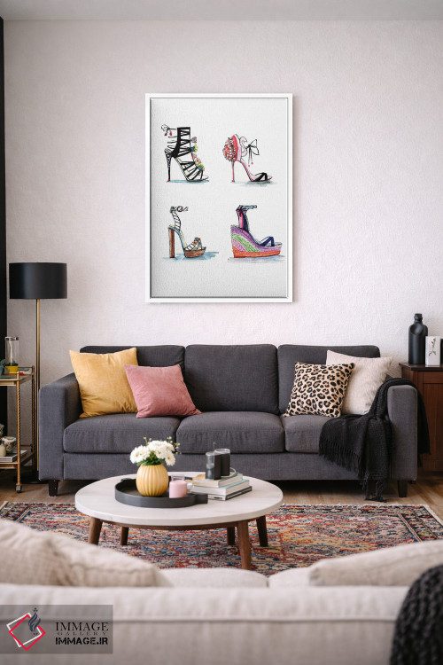 تابلو دکوراتیو مجموعه کفش های سوفیا وبستر اثر رونگرونگ دوو - D3W