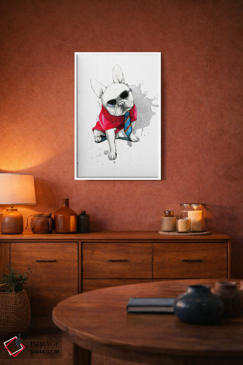 تابلو دکوراتیو بولداگ اثر رونگرونگ دوو - D4W