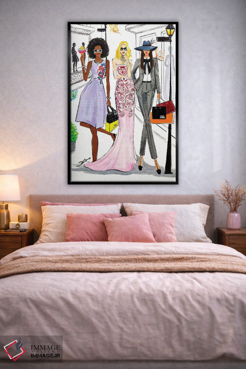 تابلو دکوراتیو روز خرید اثر رونگرونگ دوو - D2B