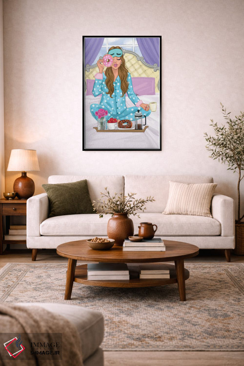 تابلو دکوراتیو آدری مدرن اثر رونگرونگ دوو - D3B