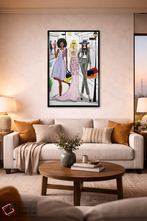 تابلو دکوراتیو روز خرید اثر رونگرونگ دوو - D3B