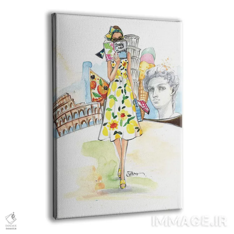 تابلو دکوراتیو رم، من می آیم اثر رونگرونگ دوو - نمای پرسپکتیو محصول