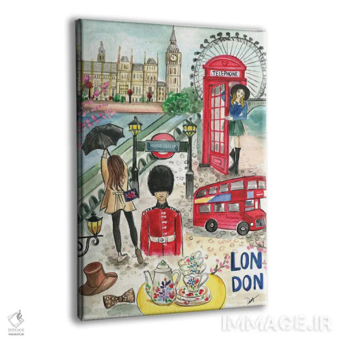 تابلو دکوراتیو لندن در بهار اثر رونگرونگ دوو - نمای پرسپکتیو محصول