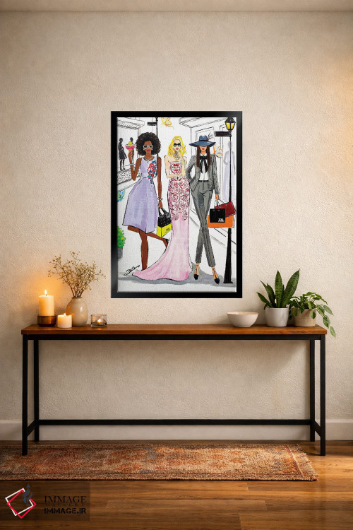 تابلو دکوراتیو روز خرید اثر رونگرونگ دوو - D4B