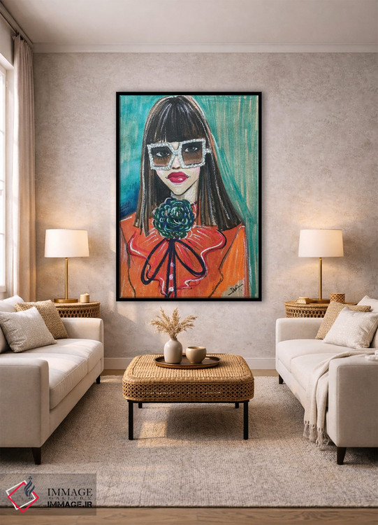 تابلو دکوراتیو پرتره گوچی اثر رونگرونگ دوو - D1B