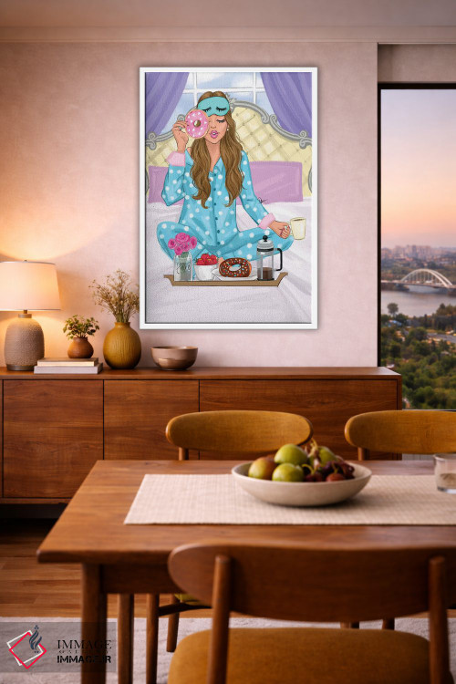 تابلو دکوراتیو آدری مدرن اثر رونگرونگ دوو - D5W