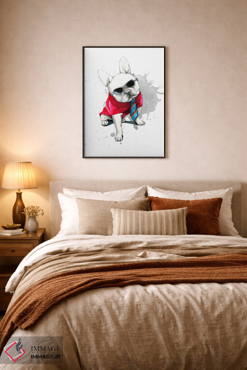 تابلو دکوراتیو بولداگ اثر رونگرونگ دوو - D6B