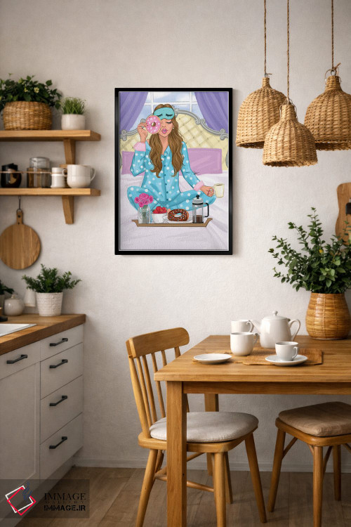 تابلو دکوراتیو آدری مدرن اثر رونگرونگ دوو - D6B