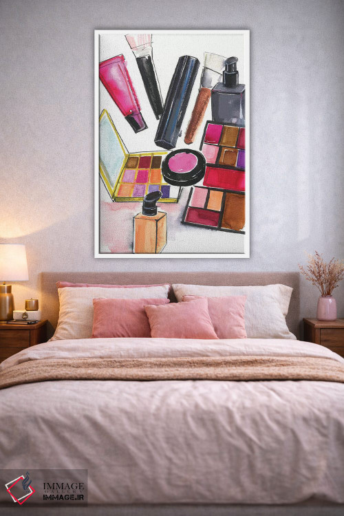 تابلو دکوراتیو لوازم آرایش نارس و مک اثر رونگرونگ دوو - D1W