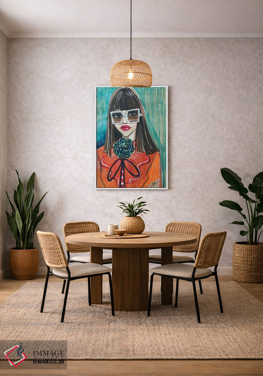 تابلو دکوراتیو پرتره گوچی اثر رونگرونگ دوو - D2W