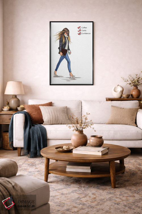 تابلو دکوراتیو چک لیست دوشنبه اثر رونگرونگ دوو - D4B