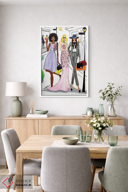 تابلو دکوراتیو روز خرید اثر رونگرونگ دوو - D5W