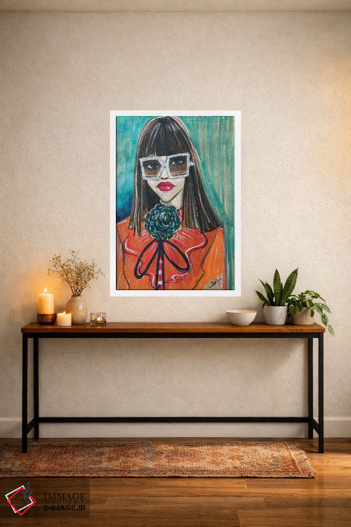 تابلو دکوراتیو پرتره گوچی اثر رونگرونگ دوو - D3W