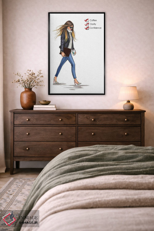 تابلو دکوراتیو چک لیست دوشنبه اثر رونگرونگ دوو - D6B