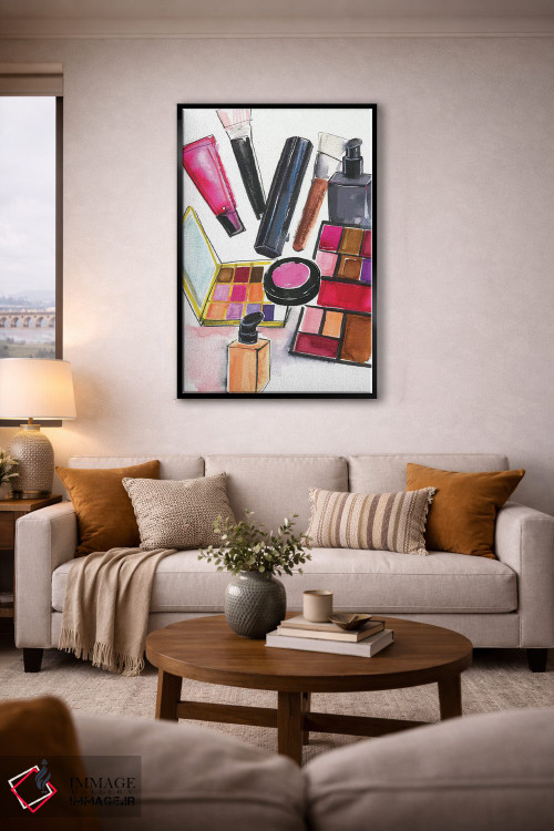 تابلو دکوراتیو لوازم آرایش نارس و مک اثر رونگرونگ دوو - D4B