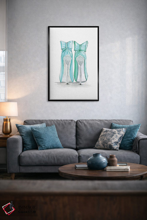 تابلو دکوراتیو کفش های تیفانی اثر رونگرونگ دوو - D5B