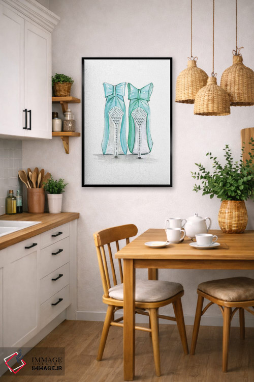 تابلو دکوراتیو کفش های تیفانی اثر رونگرونگ دوو - D6B