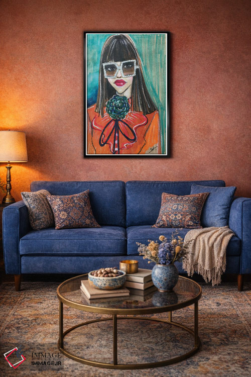 تابلو دکوراتیو پرتره گوچی اثر رونگرونگ دوو - D5B