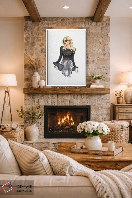 تابلو دکوراتیو مادر پرتلاش اثر رونگرونگ دوو - D1W