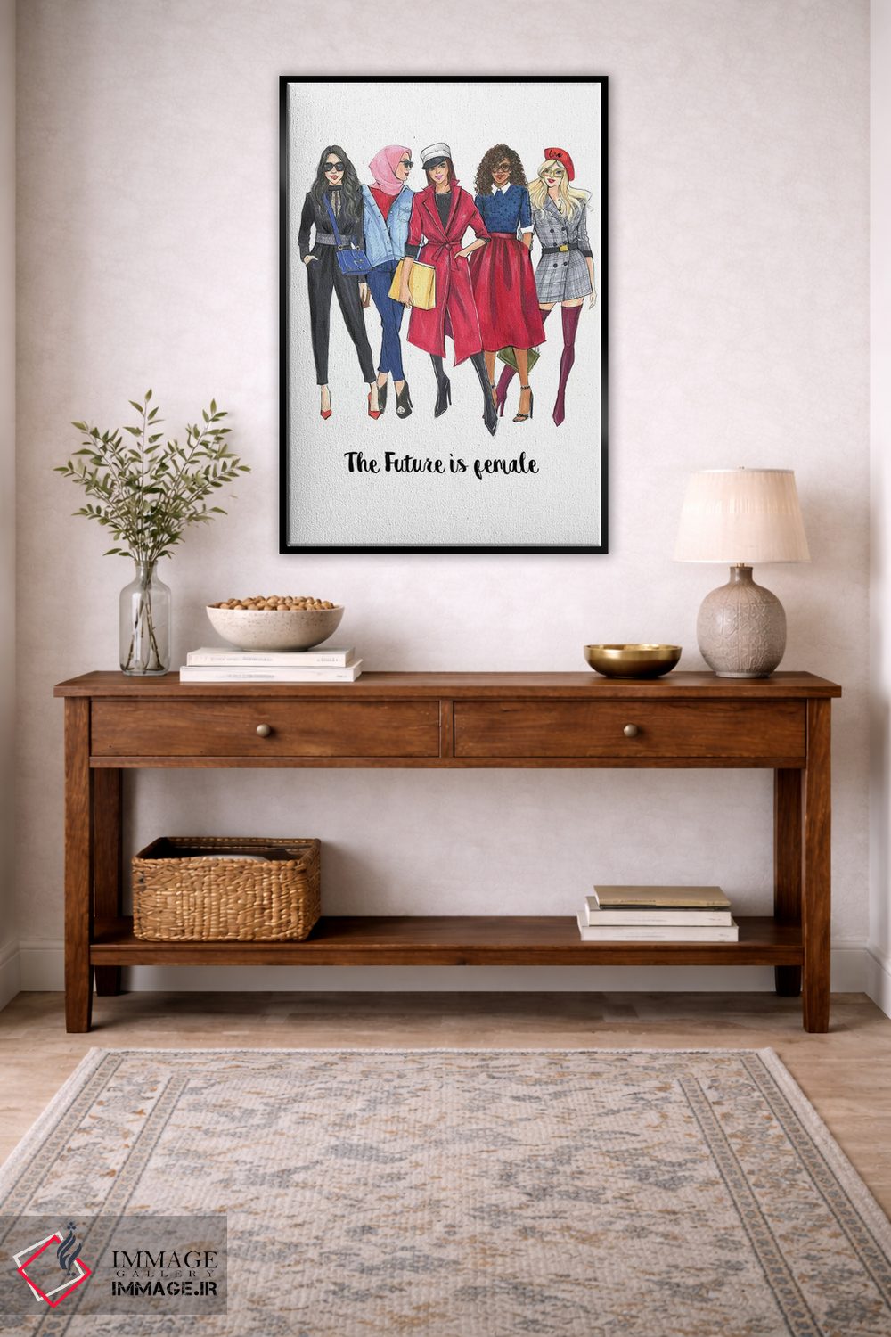 تابلو دکوراتیو روز زن ۲۰۱۸ اثر رونگرونگ دوو - D4B