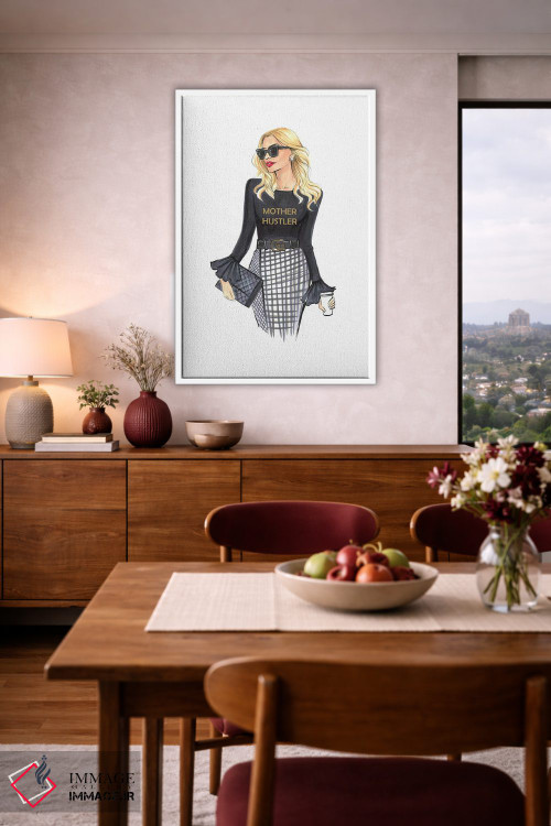 تابلو دکوراتیو مادر پرتلاش اثر رونگرونگ دوو - D3W