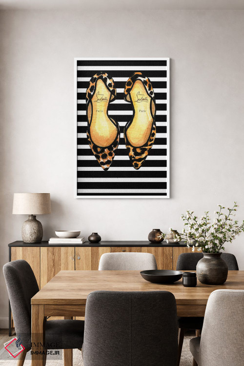 تابلو دکوراتیو کریستین لوبوتن و راه راه اثر رونگرونگ دوو - D3W