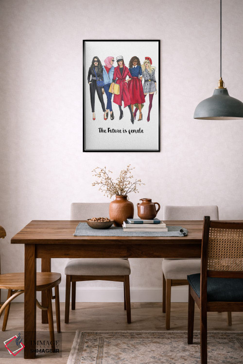 تابلو دکوراتیو روز زن ۲۰۱۸ اثر رونگرونگ دوو - D5B