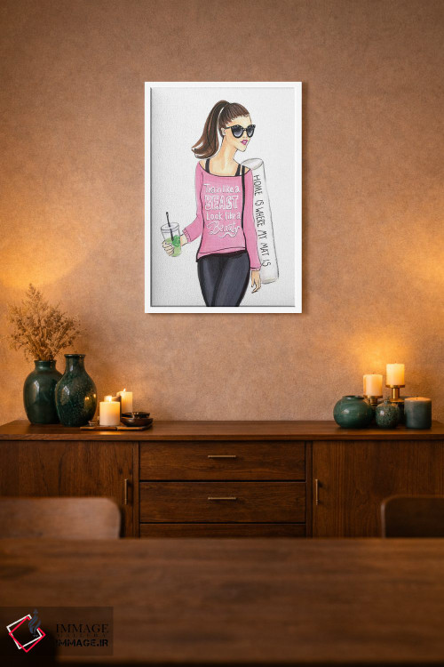 تابلو دکوراتیو یوگی اثر رونگرونگ دوو - D1W