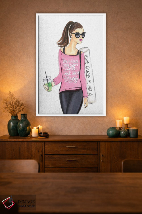 تابلو دکوراتیو یوگی اثر رونگرونگ دوو - D2W