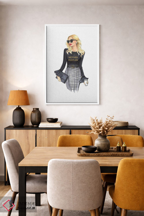 تابلو دکوراتیو مادر پرتلاش اثر رونگرونگ دوو - D5W