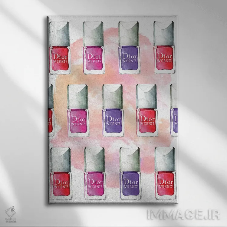 تابلو دکوراتیو لاک دیور اثر رونگرونگ دوو - نمای روبهرو روی دیوار