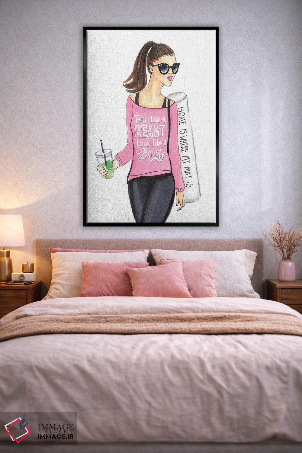 تابلو دکوراتیو یوگی اثر رونگرونگ دوو - D3B